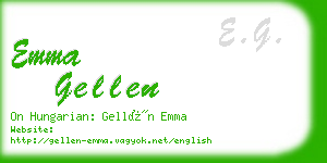 emma gellen business card